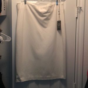Vince comuto white pencil skirt NWT